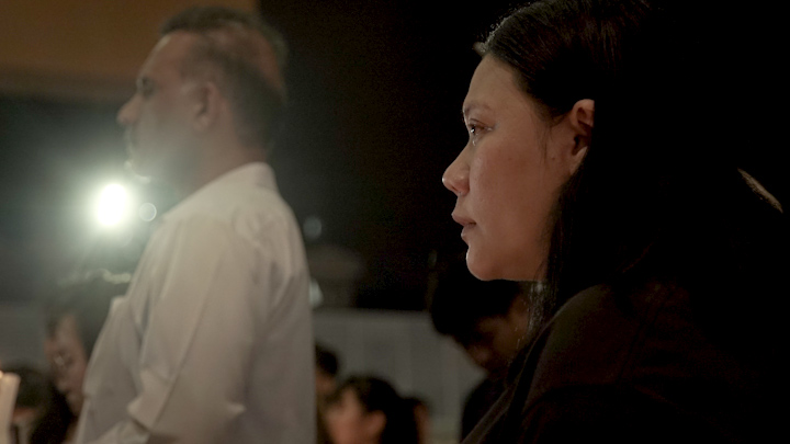 Ramkarpal and Lee Lan at the candlelight vigil at Plaza Masalam on the 13th July 2009