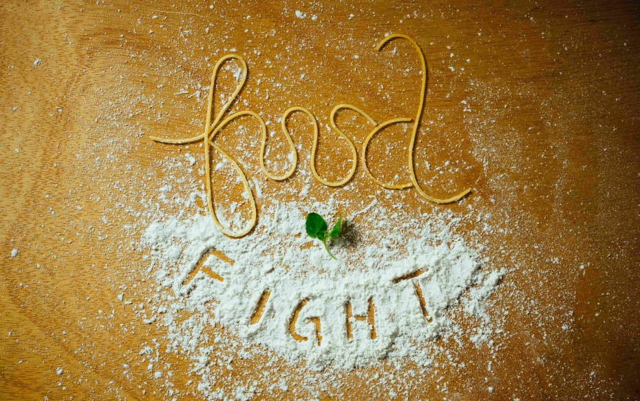 Food Fight Logo, Pasta